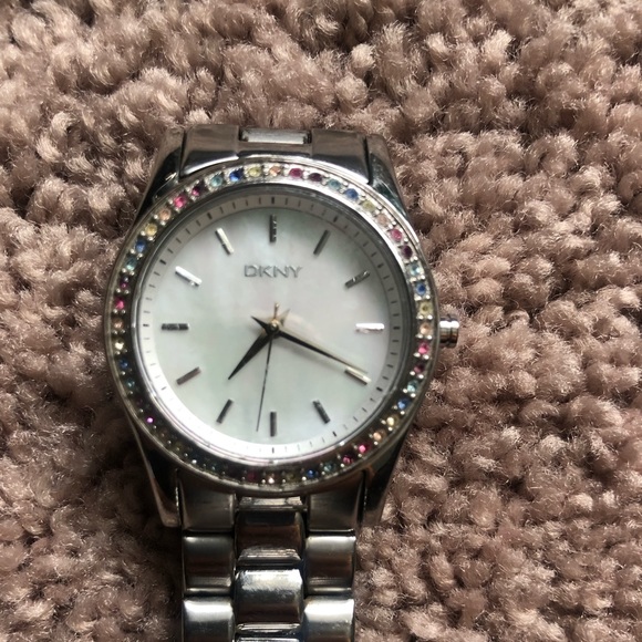 DKNY Women watch with multi colour stones - Picture 4 of 8